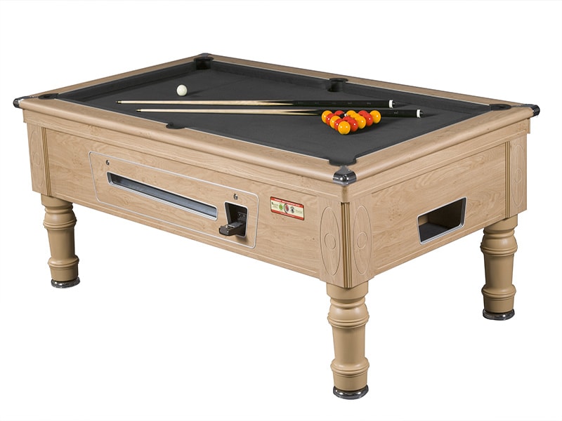 Supreme Prince Oak Pool Table with Black Cloth